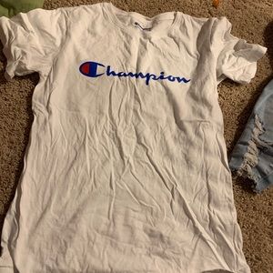 Champion white tee